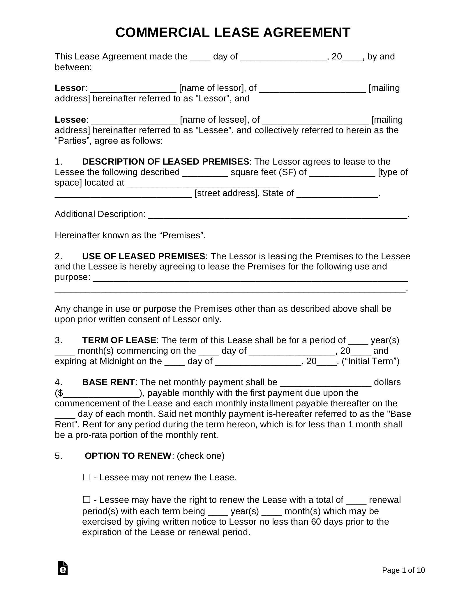 medical office sharing agreement
